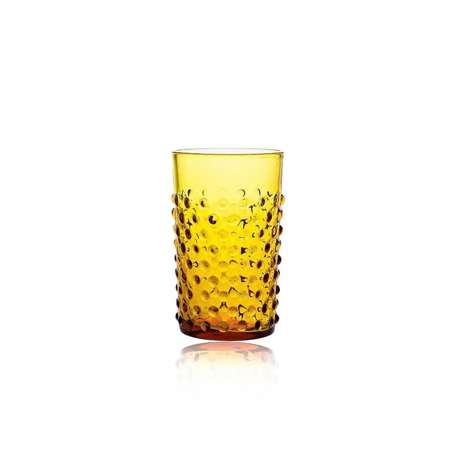 Senroli Crystal Glass Set - Amber Hobnail Bardak Seti